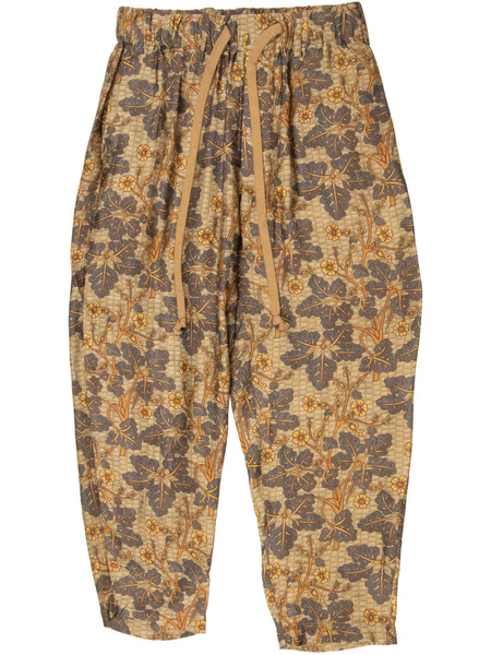  Uma Wang Floral-print Trousers - Neutrals 