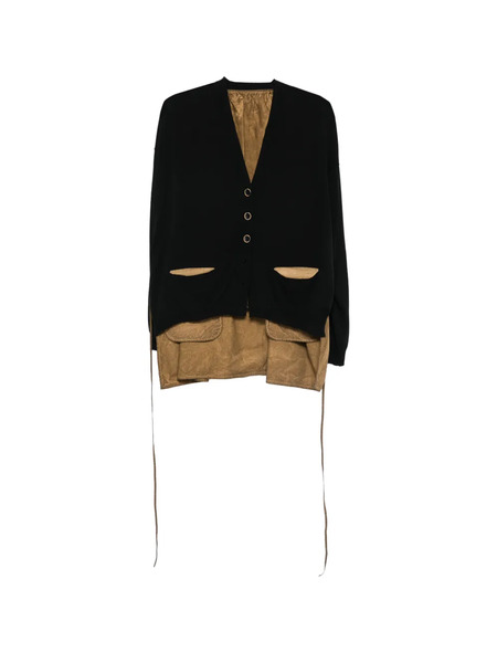 Uma Wang Front-pocket Cardigan - Black 