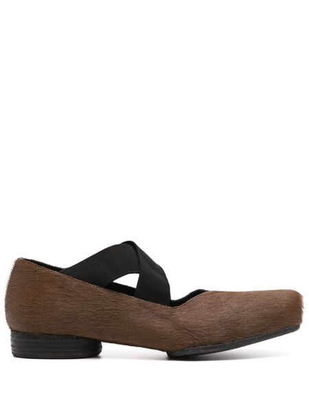  Uma Wang Fur Ballet Flats - Brown 