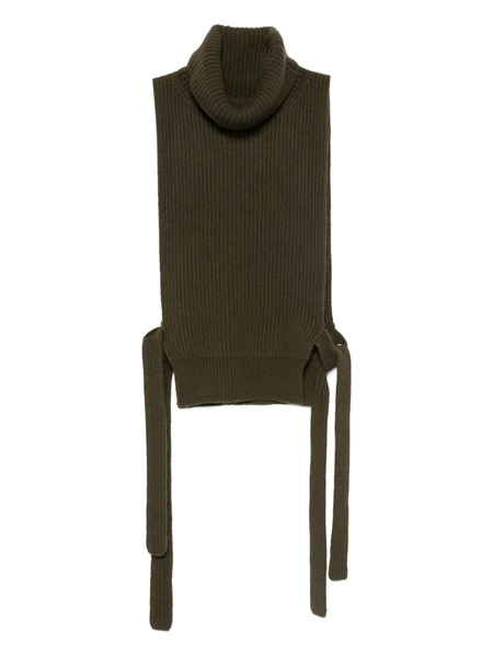  Uma Wang High-neck Knitted Top - Green 