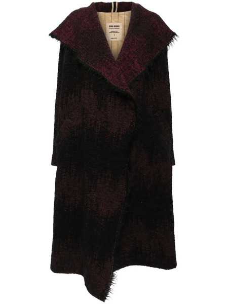  Uma Wang Hooded Single-breasted Coat - Black 
