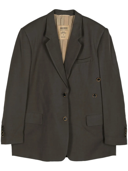  Uma Wang Kava Single-breasted Blazer - Brown 