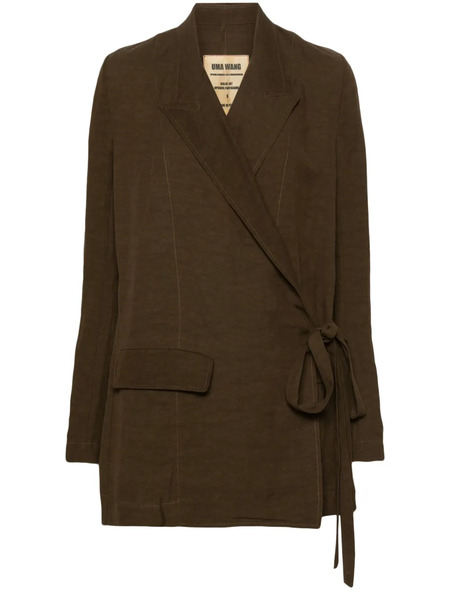  Uma Wang Khloe Peak-lapels Jacket - Brown 