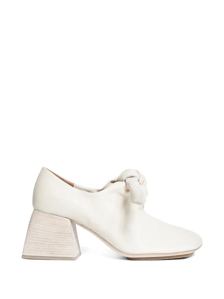  Uma Wang Knotted Leather Pumps - White 