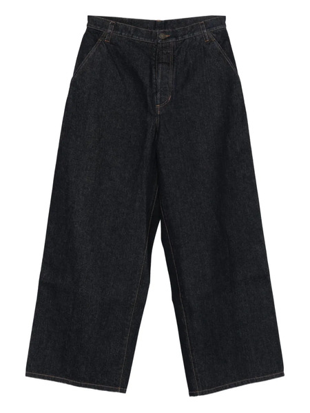  Uma Wang Logo-patch Jeans - Blue 