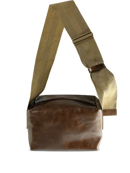  Uma Wang Medium Leather Shoulder Bag - Brown 