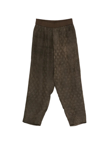  Uma Wang Patterned Trousers - Brown 