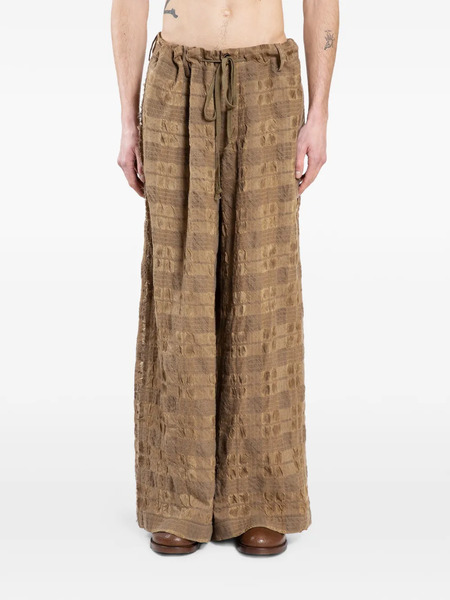  Uma Wang Pilly Textured Trousers - Yellow 