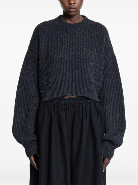  Uma Wang Ribbed Cashmere Sweater - Grey 
