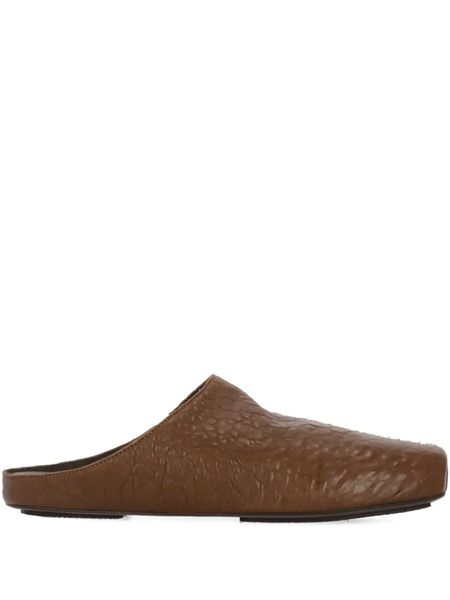  Uma Wang Square-toe Mules - Brown 