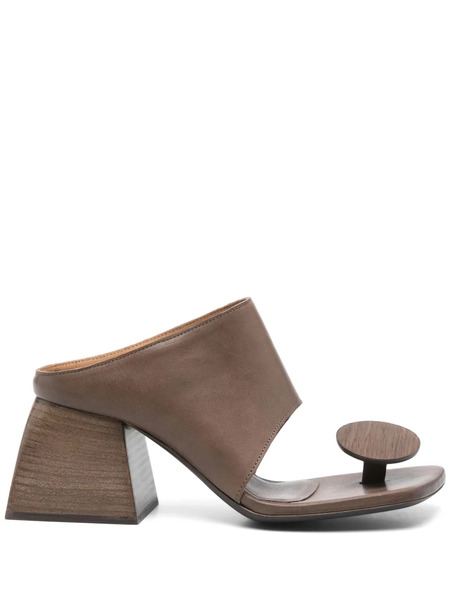  Uma Wang Stone Mules - Brown 
