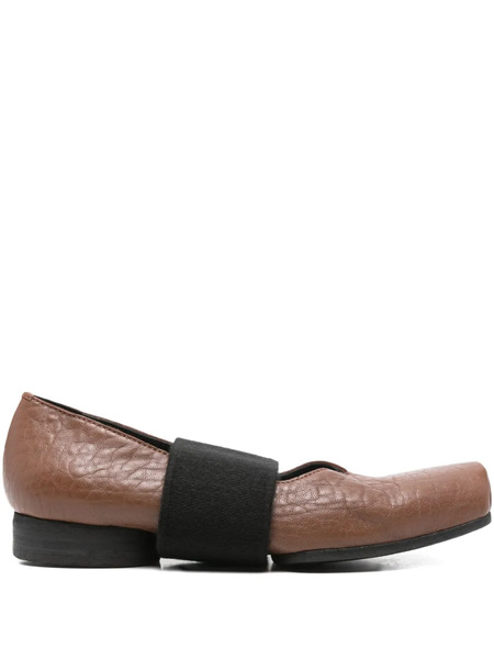  Uma Wang Strap-detail Ballet Flats - Brown 