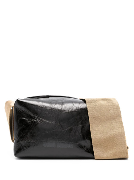  Uma Wang Structured Cross-body Leather Bag - Black 