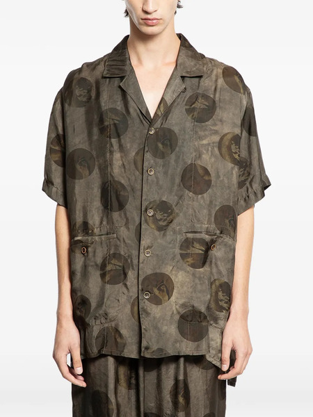 Uma Wang Terry Printed Shirt - Grey 