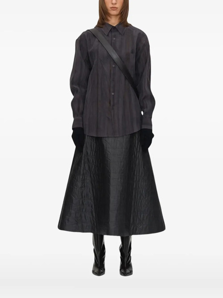  Umber Postpast Striped-effect Print Shirt - Purple 