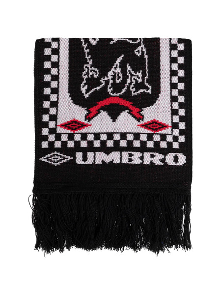  Umbro Fringed Patterned Scarf - Black 