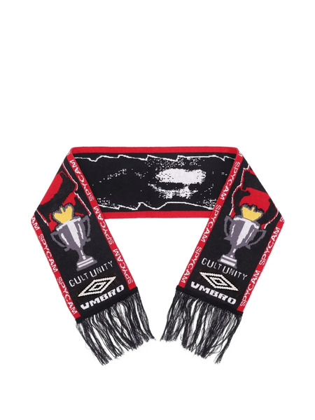  Umbro Graphic-embroidered Scarf - Black 
