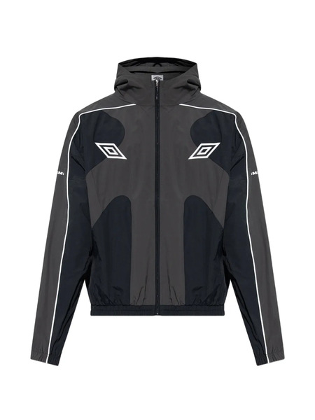  Umbro Logo-embroidered Hooded Jacket - Grey 