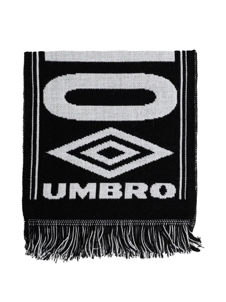  Umbro Logo-print Fringed-hem Scarf - Black 
