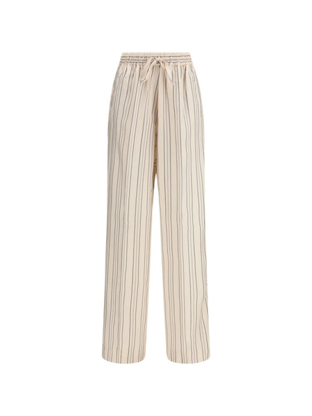 Umit Benan Michelle Striped Trousers - Neutrals 