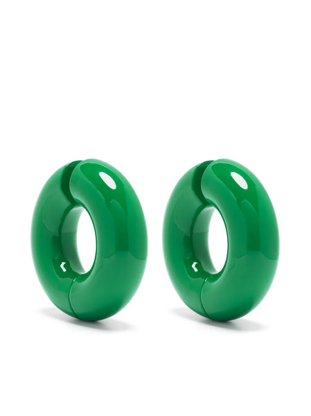  Uncommon Matters Large Strato Chunky-hoop Earrings - Green 