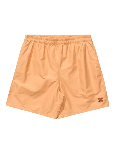  Undefeated Logo-embroidered Swim Shorts - Brown 