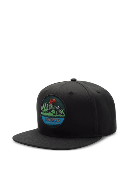  Undefeated Mountain-scene Patch Snapback Cap - Black 