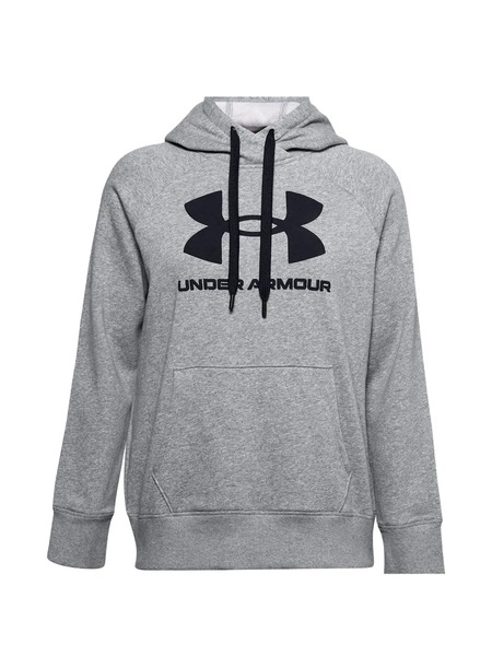  Under Armour Logo-detail Hoodie - Grey 