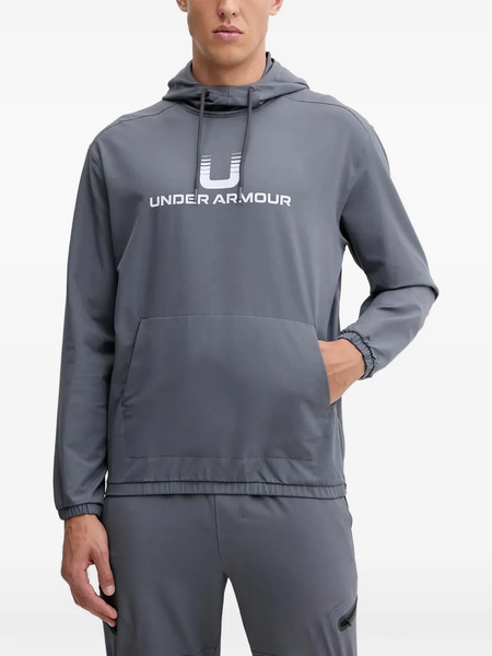  Under Armour Ua Unstoppable Logo Hoodie - Grey 