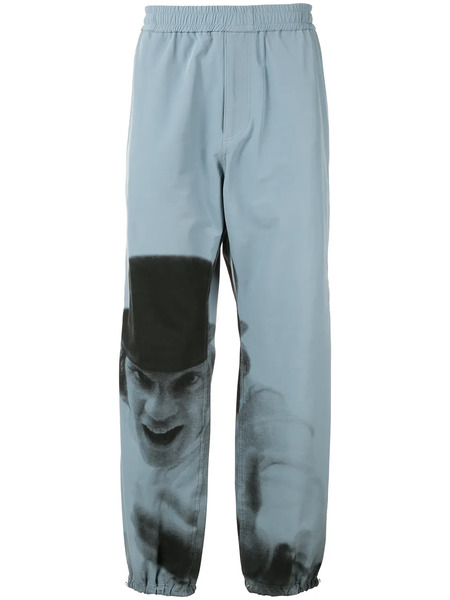  Undercover A Clockwork Orange Print Track Pants - Blue 