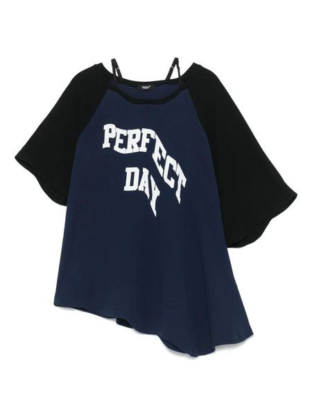  Undercover Asymmetric T-shirt - Blue 