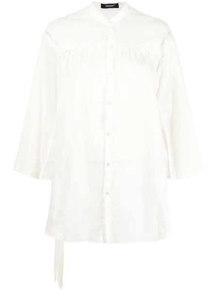  Undercover Belted Pleated Shirt - White 