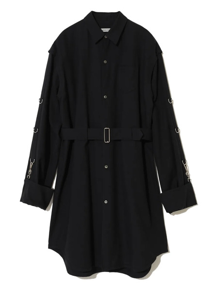  Undercover D-ring Belted Shirt - Black 