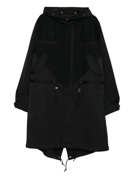  Undercover Drawstring Hooded Coat - Black 