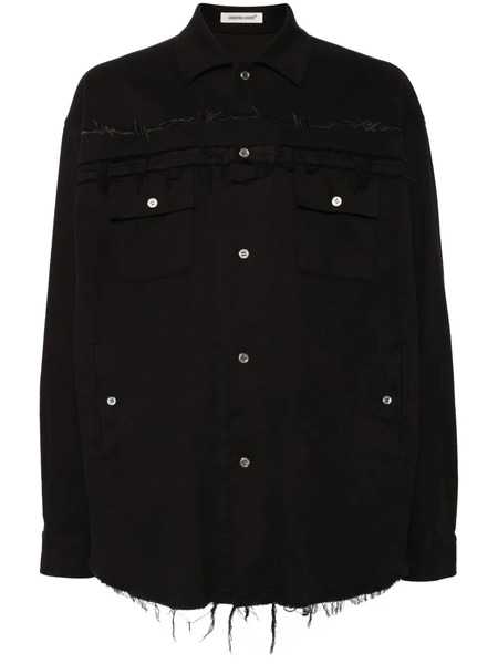  Undercover Fringe-edged Shirt - Black 