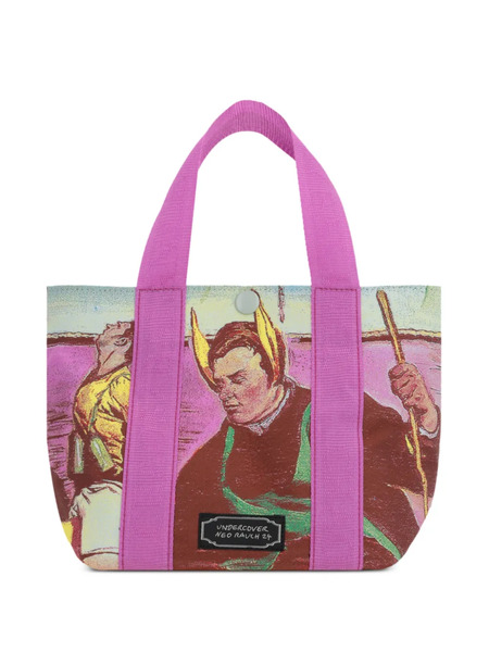  Undercover Graphic Print Tote Bag - Purple 