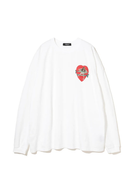  Undercover Heart-print Sweater - White 