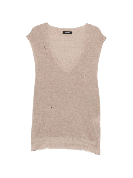  Undercover Knitted Vest - Brown 