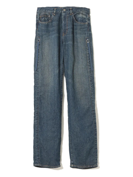  Undercover Linen Straight-leg Jeans - Blue 
