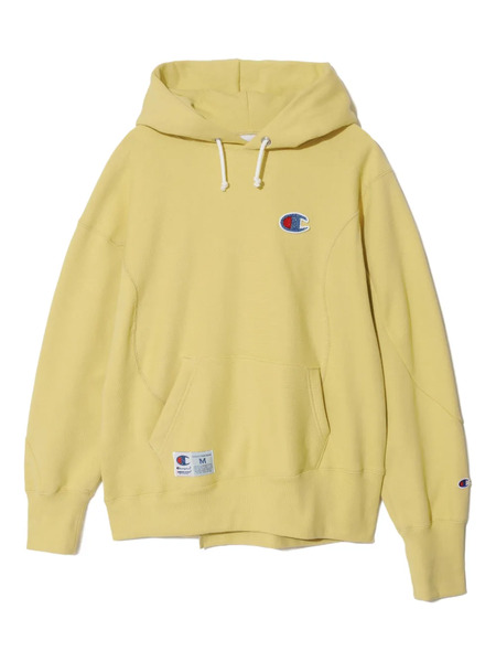  Undercover Logo-patch Drawstring Hoodie - Yellow 