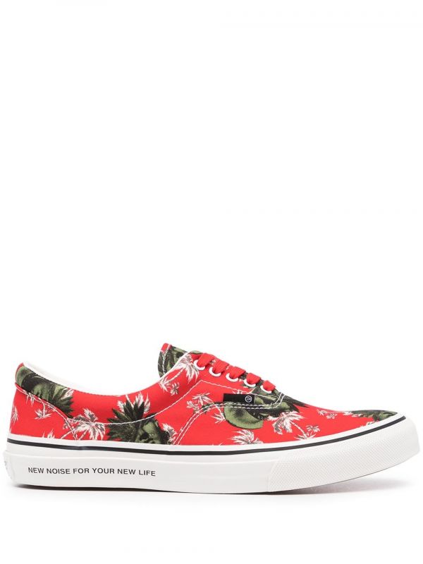  Undercover Palm Tree-print Sneakers - Red 