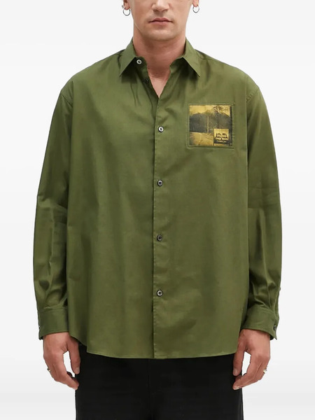  Undercover Pocket Button Shirt - Green 