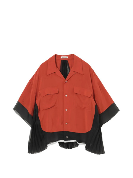  Undercover Pocket Pleated Blouse - Orange 