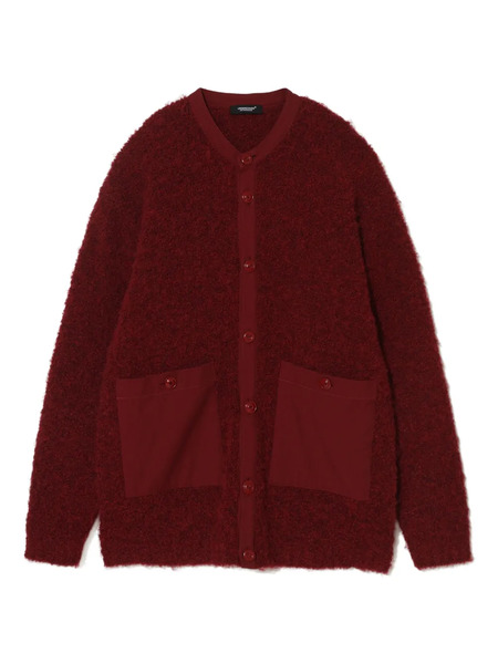 Undercover Round-neck Patch-pocket Cardigan - Red 