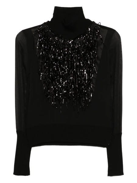  Undercover Sparkle-tassel Top - Black 