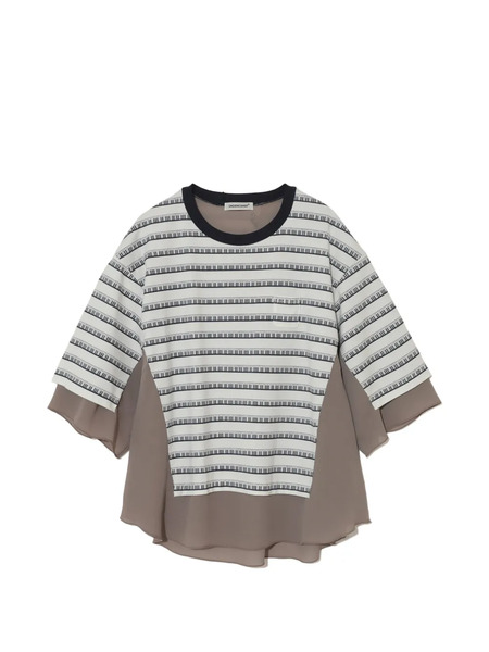  Undercover Stripe-details T-shirt - Neutrals 