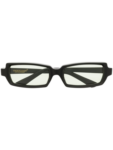  Undercover Uc1b4e01 Rectangle-frame Sunglasses - Black 