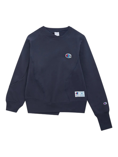  Undercover X Champion Patchwork Crew-neck Sweatshirt - Blue 