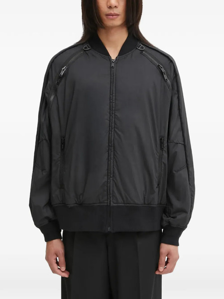  Undercover Zip-detail Bomber Jacket - Black 