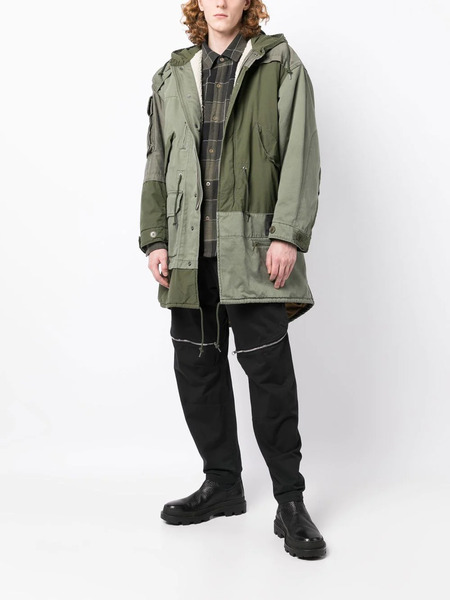  Undercoverism Deconstructed Hooded Parka - Green 